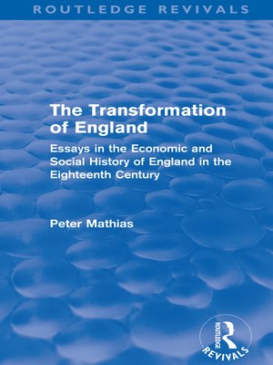 cover image of The Transformation of England (Routledge Revivals)